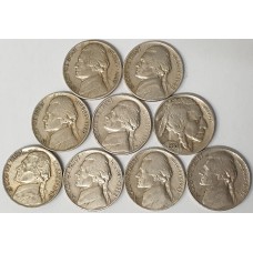 UNITED STATES OF AMERICA 1930 - 1971 . FIVE 5 CENTS / NICEKLS